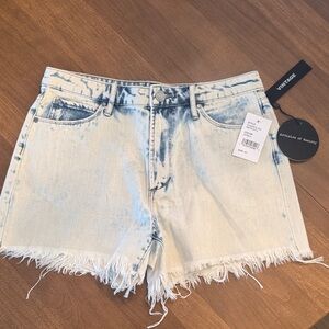 Articles Of Society Light Blue Tie-Dye Jean Shorts